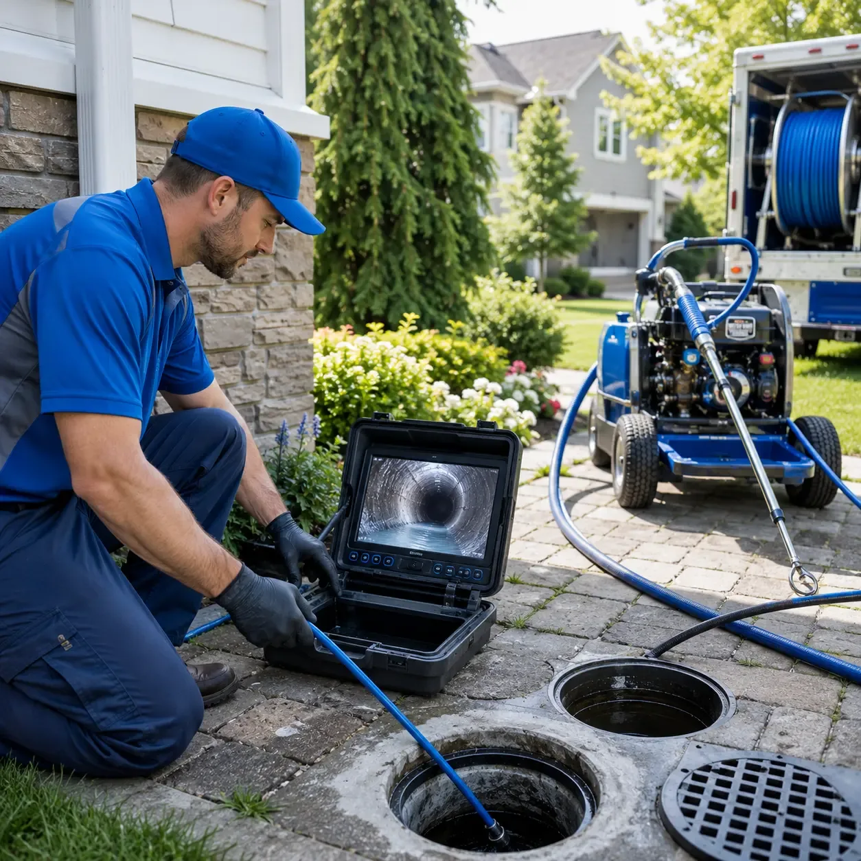 Outdoor drain cleaning professionals serving Warnock, OH