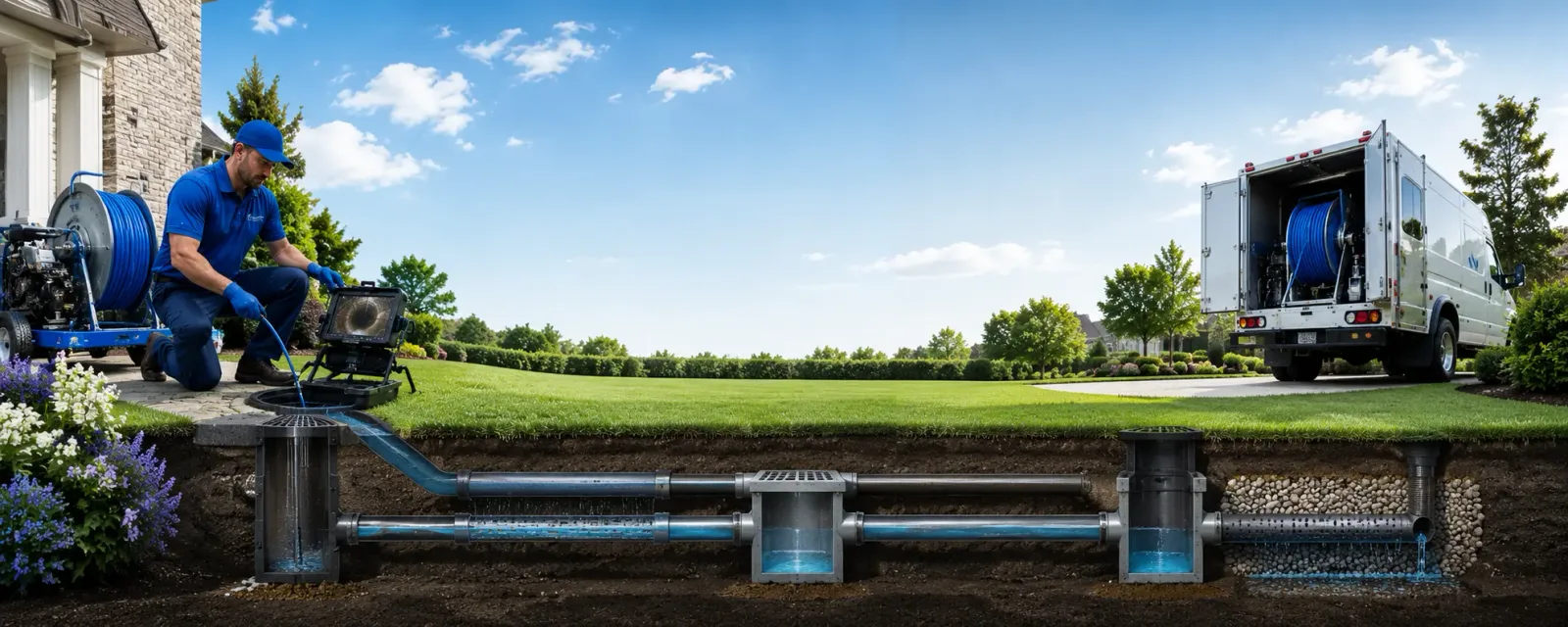 Outdoor drain cleaning information for Warnock, OH
